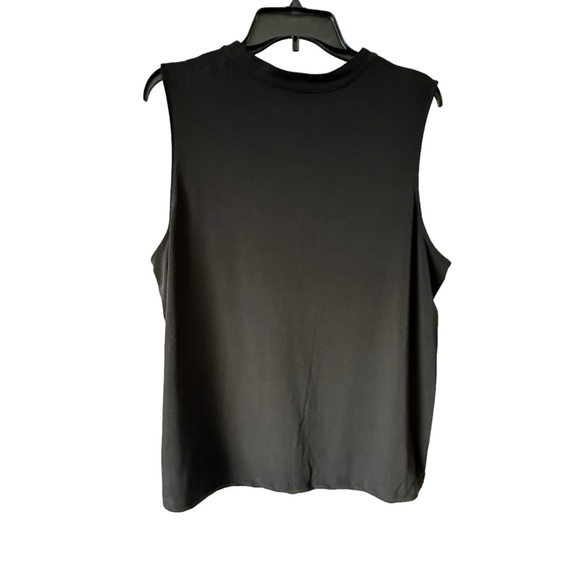 NWT Liz Claiborne Plus Womens Split Tie Neck Sleeveless Blouse 1X 16-18 - Picture 6 of 11